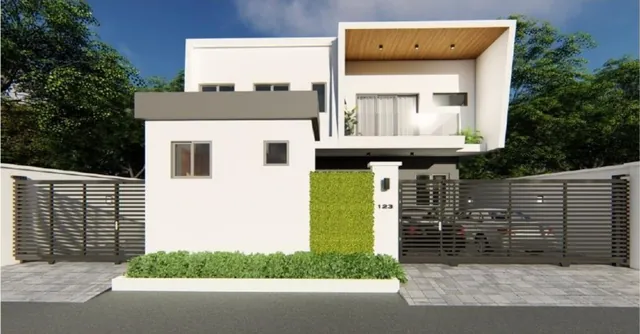Design visual of a contemporary home at Atlantic View Estate, Lekki